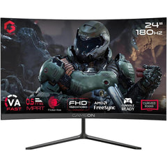 GAMEON GOC24F180VA Pro Series 24" Full HD 180Hz 0.5ms Curved Gaming Monitor