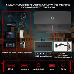 GAMEON GOC27F180VA Pro Series 27" Full HD 180Hz 0.5ms Curved Gaming Monitor