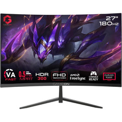 GAMEON GOC27F180VA Pro Series 27" Full HD 180Hz 0.5ms Curved Gaming Monitor
