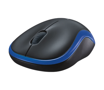 Logitech M185 2.4GHz Compact Wireless Mouse - Blue