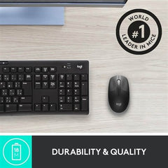 Logitech M190 Full Size Wireless Mouse - Gray