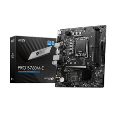MSI Pro B760M-E DDR5 intel 14th/13th Gen LGA 1700 Micro-ATX Motherboard